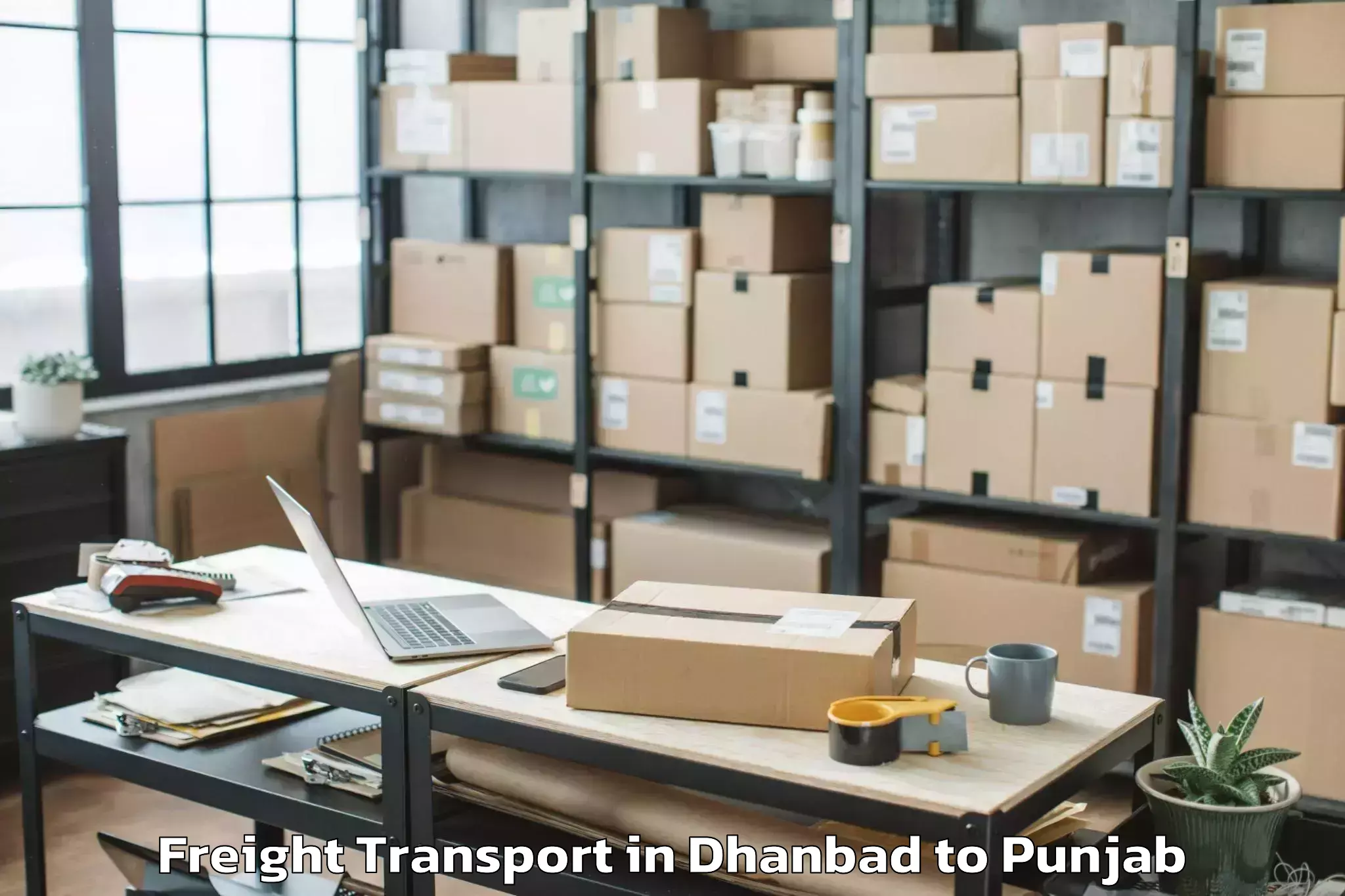 Professional Dhanbad to Sant Baba Bhag Singh Universit Freight Transport